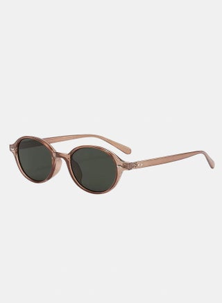 Solix Tea Green Full Rim Oval Sunglasses
